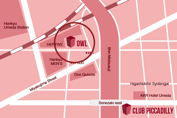 OWL OSAKA Map